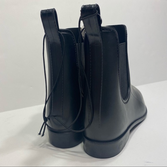 NWT Black Rubber Waterproof Womens Chelsea Boots - Picture 4 of 4